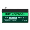 Green Cell AGM VRLA 12V 1.2Ah maintenance-free bateria do systemów alarmowych, kas, zabawek