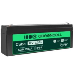 Green Cell AGM VRLA 12V 2.3Ah maintenance-free bateria do  systemów alarmowych, kas, zabawek