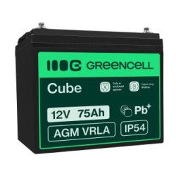 Green Cell AGM VRLA 12V 75Ah maintenance-free bateria do camper, photovoltaics, solar panels, łodzi