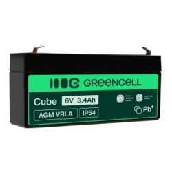 Green Cell AGM VRLA 6V 3.4Ah maintenance-free bateria do systemów alarmowych, kas, zabawek