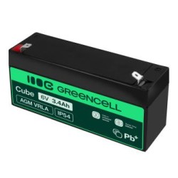Green Cell AGM VRLA 6V 3.4Ah maintenance-free bateria do systemów alarmowych, kas, zabawek