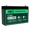 Green Cell AGM VRLA 6V 7.2Ah maintenance-free bateria do systemów alarmowych, kas, zabawek