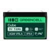 Green Cell AGM VRLA 6V 7.2Ah maintenance-free bateria do systemów alarmowych, kas, zabawek