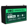 Green Cell AGM VRLA 6V 15Ah maintenance-free bateria do the systemów alarmowych, kas, zabawek