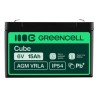 Green Cell AGM VRLA 6V 15Ah maintenance-free bateria do the systemów alarmowych, kas, zabawek