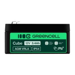 Green Cell AGM VRLA 12V 3.4Ah maintenance-free bateria do  systemów alarmowych, kas, zabawek