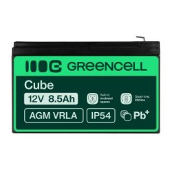 Green Cell AGM VRLA 12V 8.5Ah maintenance-free bateria do systemów alarmowych, kas, zabawek