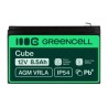 Green Cell AGM VRLA 12V 8.5Ah maintenance-free bateria do systemów alarmowych, kas, zabawek