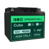 Green Cell AGM VRLA 12V 40Ah maintenance-free bateria do mower, skuter, łodzi, wózek inwalidzki