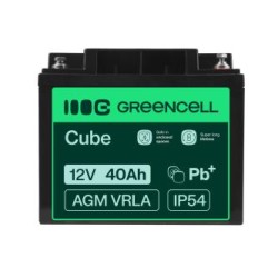 Green Cell AGM VRLA 12V 40Ah maintenance-free bateria do mower, skuter, łodzi, wózek inwalidzki