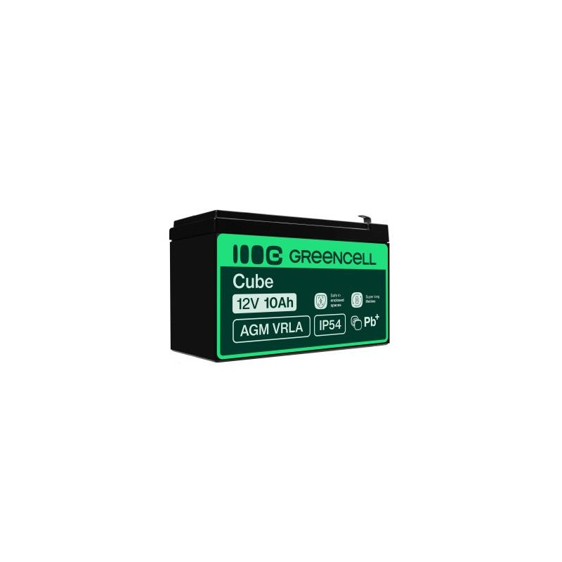 Green Cell AGM VRLA 12V 10Ah maintenance-free bateria do UPS