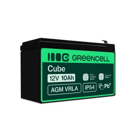 Green Cell AGM VRLA 12V 10Ah maintenance-free bateria do UPS