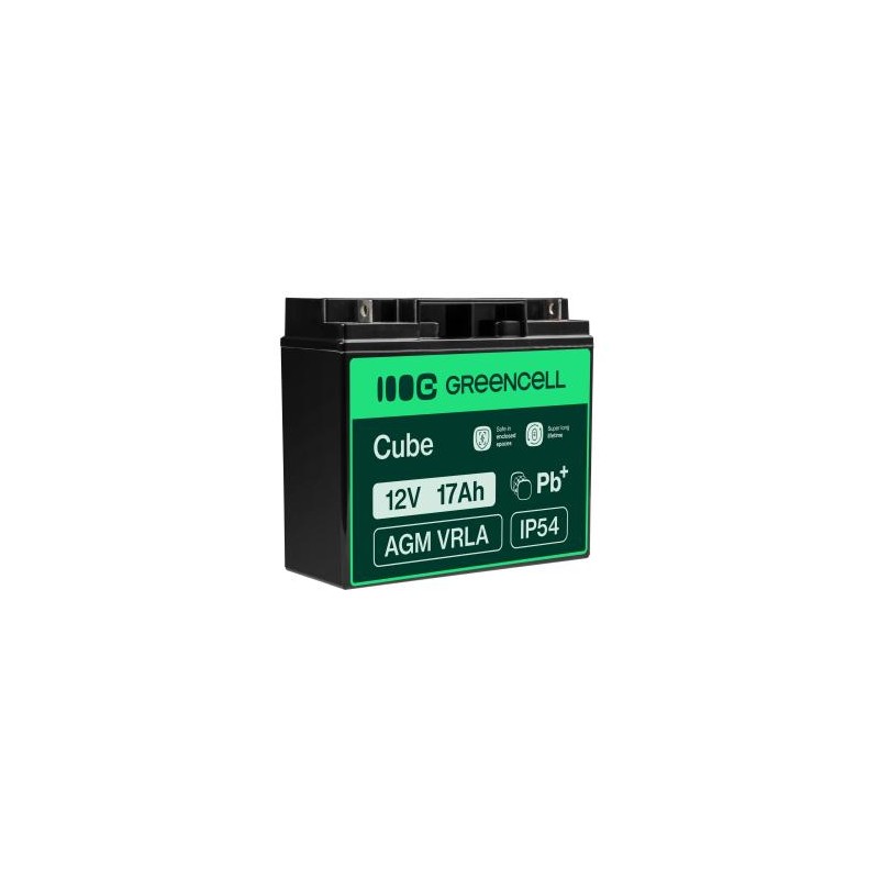 Green Cell AGM VRLA 12V 17Ah maintenance-free bateria do mower, skuter, łodzi, wózek inwalidzki