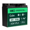 Green Cell AGM VRLA 12V 17Ah maintenance-free bateria do mower, skuter, łodzi, wózek inwalidzki