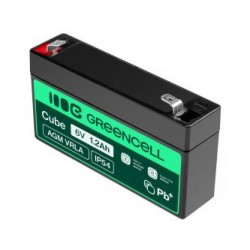 Green Cell AGM VRLA 6V 1.2Ah maintenance-free bateria do the systemów alarmowych, kas, zabawek
