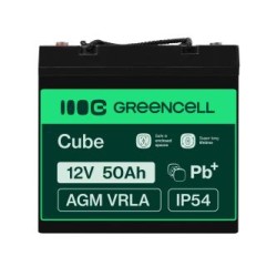 Green Cell AGM VRLA 12V 50Ah maintenance-free bateria do łodzi, skuterów, kamperów vans, wózki inwalidzkie, kosiarka do trawy