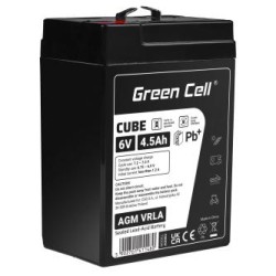Green Cell CUBE AGM IP54 6V 4Ah VRLA bateria Gel deep cycle skuter mower łodzi barge mower ciągnik fishing łodzi