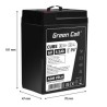 Green Cell CUBE AGM IP54 6V 4Ah VRLA bateria Gel deep cycle skuter mower łodzi barge mower ciągnik fishing łodzi