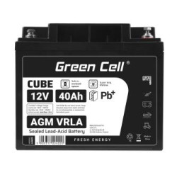 Green Cell CUBE AGM IP54 12V 40Ah VRLA bateria Gel deep cycle scooter mower boat barge mower tractor fishing boat