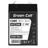 Green Cell CUBE AGM IP54 6V 5Ah VRLA bateria Gel deep cycle toys for kids alarm systems