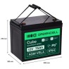 Green Cell CUBE AGM IP54 12V 75Ah VRLA bateria Gel deep cycle powerchair fotowoltaiki leisure bateria campervan