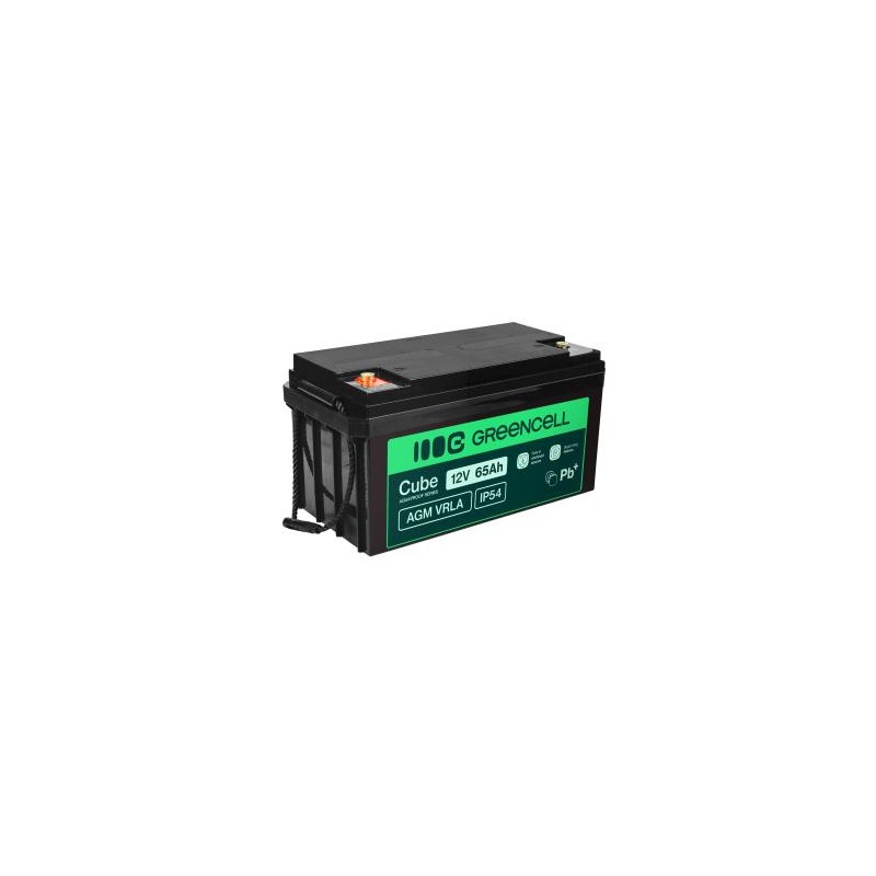 Green Cell Cube AGM VRLA IP54 12V 65Ah maintenance-free bateria do lawnmowers, skuterów, łodzi, i wózki inwalidzkie