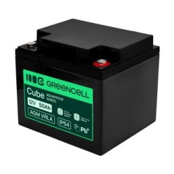 Greencell AGM VRLA 12V 50Ah maintenance-free bateria do UPS, scales, kamperów (197x166x170mm)