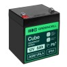 Greencell AGM VRLA 12V 5Ah maintenance-free bateria do cash registers, zabawek, kamery (91x70x102mm)