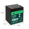 Greencell AGM VRLA 12V 5Ah maintenance-free bateria do cash registers, zabawek, kamery (91x70x102mm)