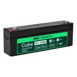 Greencell AGM VRLA 12V 2.5Ah maintenance-free bateria do cash registers, zabawek, kamery (178x36x66mm)