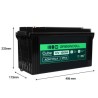 Greencell AGM VRLA 12V 120Ah maintenance-free bateria do łodzi, fotowoltaiki, paneli solarnych (173x406x233mm)