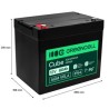 Greencell AGM VRLA 12V 80Ah maintenance-free bateria do UPS, scales, kamperów (260x168x216mm)