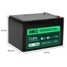 Greencell AGM VRLA 12V 12Ah maintenance-free bateria do cash registers, zabawek, kamery (151x98.5x95mm)