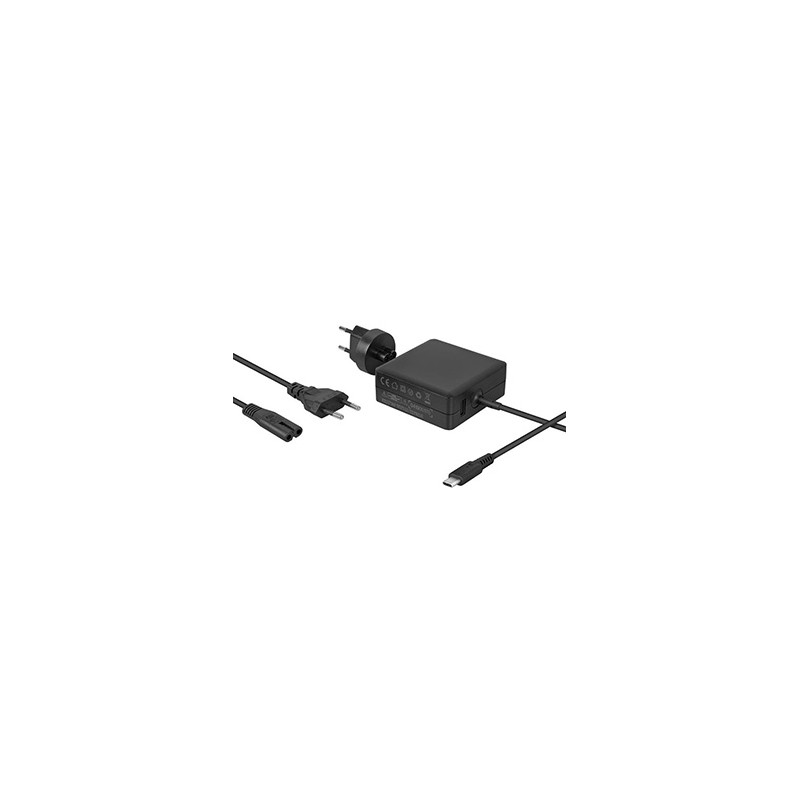 Avacom ładowarka - adapter dla notebooky s USB C a podporou Power Delivery, 5-20V, až 3,25A, 65W, ADAC-FCA-65PD, kabel 1,5 m ze 