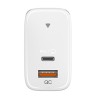 Genius Zasilacz / sieciowy adapter 65W, 2-portowy, USB-C, USB-A, PD-65AC