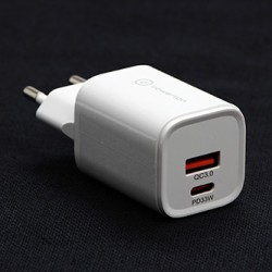Powerton ENERGY VOLTIX Zasilacz / sieciowy adapter 33W, 2-portowy, USB-C, USB-A