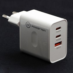 Powerton ENERGY VOLTIX Zasilacz / sieciowy adapter 65W, 3 porty, USB-C, USB-A