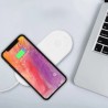ładowarka bezprzewodowa 2 w 1, do telefonów i Apple Watch, biała, 5V, 10W, Qi