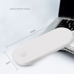 ładowarka bezprzewodowa 2 w 1, do telefonów i Apple Watch, biała, 5V, 10W, Qi