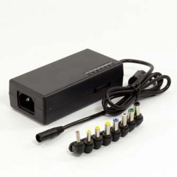 N-Face Uniwersalny zasilacz do notebooków 110-220V (el.síť), 12-24V, ładowanie laptopa, włącznik zasilania, EOL