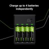 Green Cell GC VitalCharger Ni-MH AA i AAA bateria ładowarka z Micro USB i USB-C port