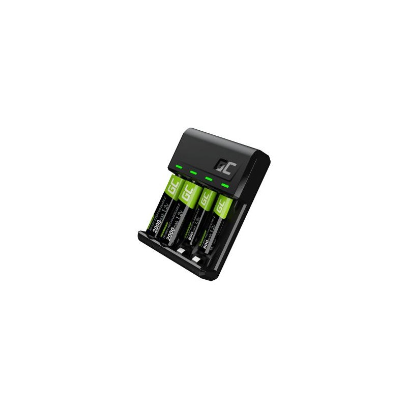 Zestaw Green Cell GC VitalCharger i baterie 2xAA 2000mAh 2xAAA 800mAh