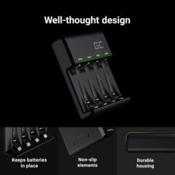 Zestaw Green Cell GC VitalCharger i baterie 2xAA 2000mAh 2xAAA 800mAh