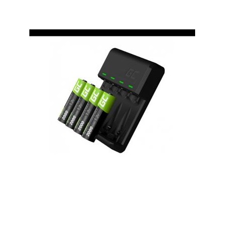Zestaw Green Cell GC VitalCharger i 4x baterie AA 2000mAh Ni-MH