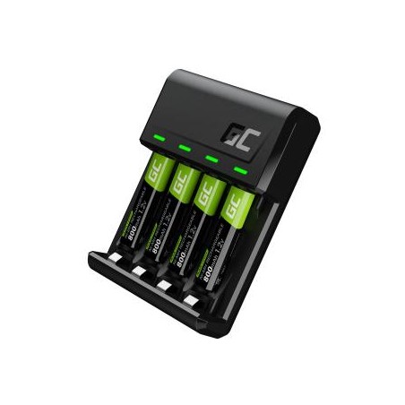 Zestaw Green Cell GC VitalCharger i 4x baterie AAA HR03 800mAh