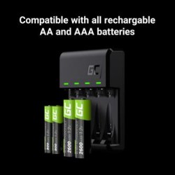 Zestaw Green Cell GC VitalCharger i 4x baterie AAA HR03 800mAh
