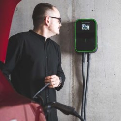 Wallbox GC EV PowerBox 22kW ładowarka z Type 2 kabel (6m) do ładowania elektrycznych samochodów i Plug-In hybrids