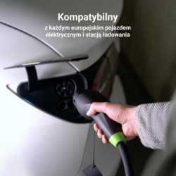 Green Cell Snap Type 2 EV ładowania kabel 11 kW 7 m do Tesla Model 3 S X Y, VW ID.3, ID.4, Kia EV6, Hyundai IONIQ 5, Ford Mach-E