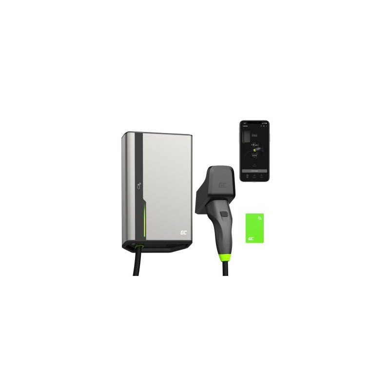 Greencell HabuDen Wallbox 22kW 32A 7.5m NFC kabel Type 2 Smart EV ładowania stacja z GC App Bluetooth WiFi