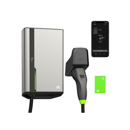 Greencell HabuDen Wallbox 22kW 32A 7.5m NFC kabel Type 2 Smart EV ładowania stacja z GC App Bluetooth WiFi